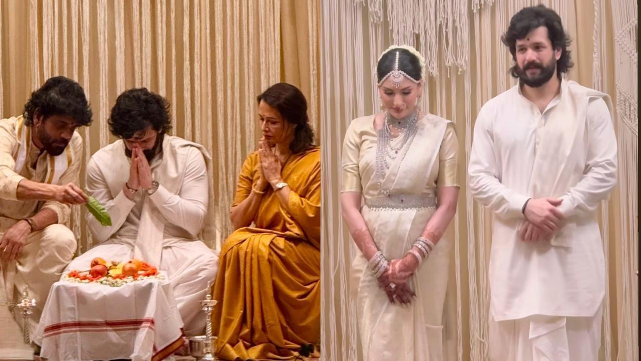 અખિલ અક્કીનેની અને ઝૈનબ રાવજીના લગ્નની તસવીરો (તસવીર સૌજન્યઃ સોશ્યલ મીડિયા)