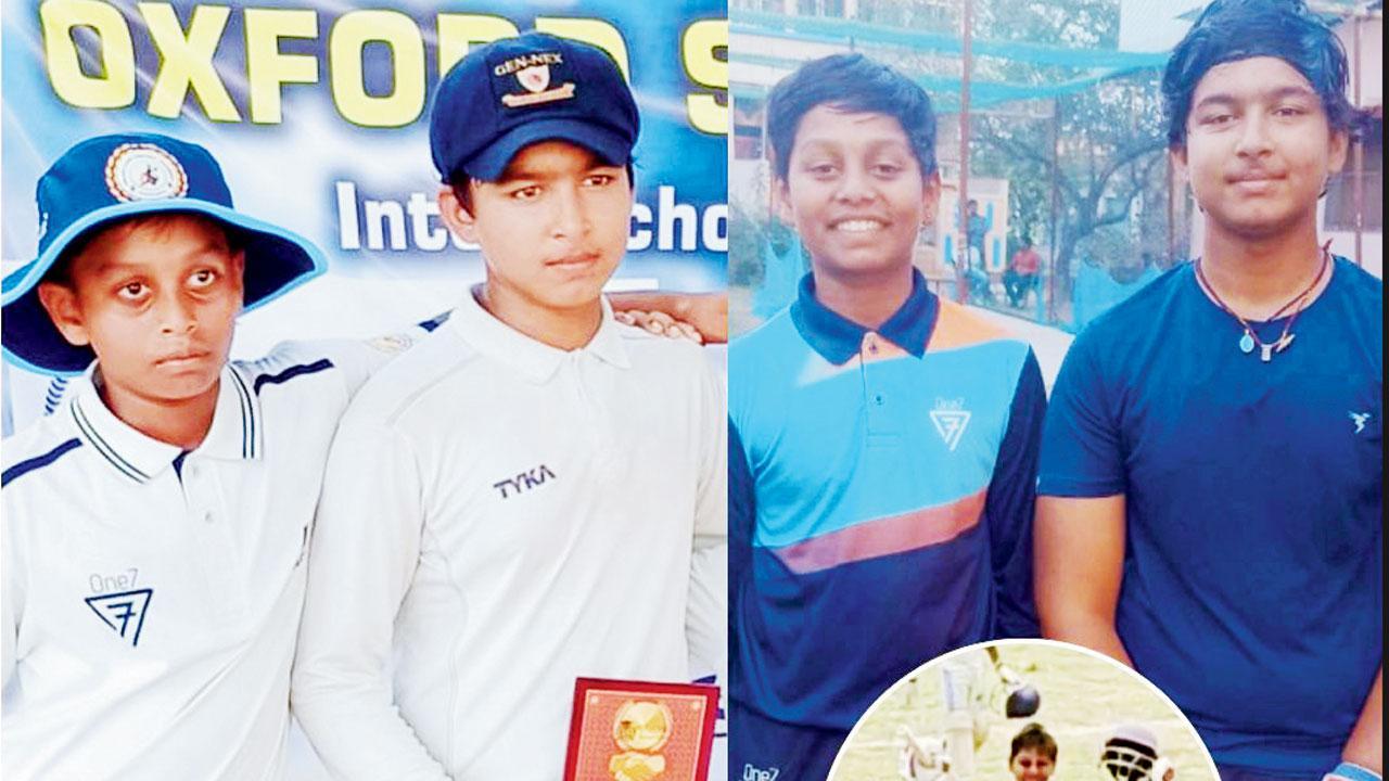 વૈભવ સૂર્યવંશી (જમણે) સાથે અયાન રાજ.