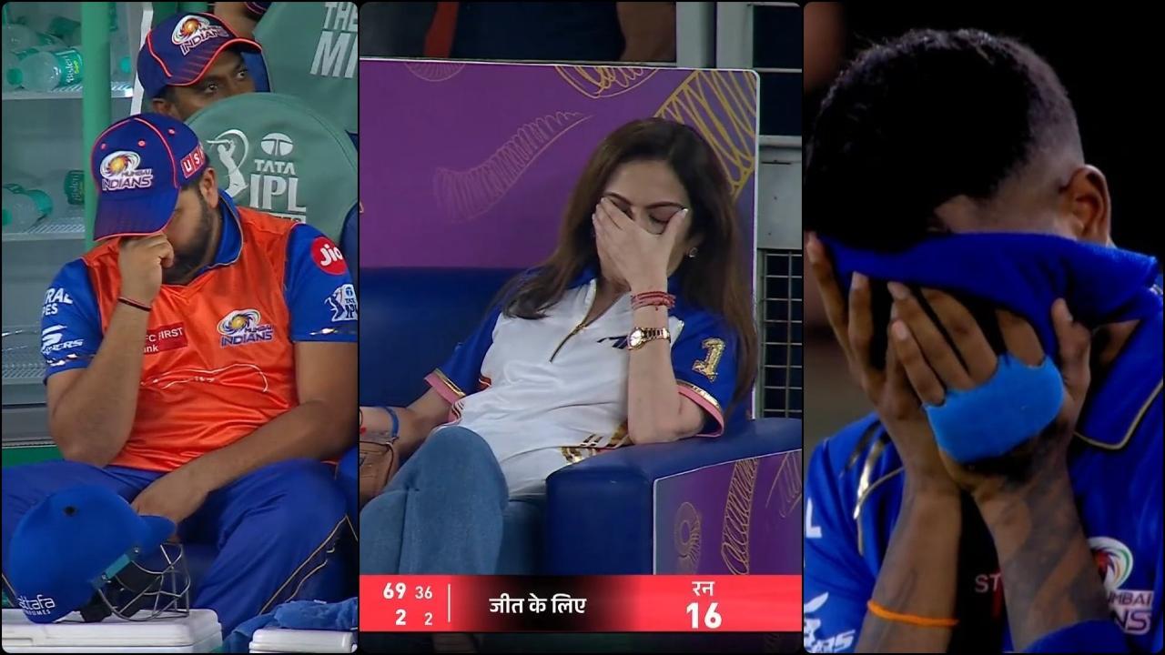 મુંબઈ ઇન્ડિયન્સની હાર બાદ ઉતરેલા ચહેરા