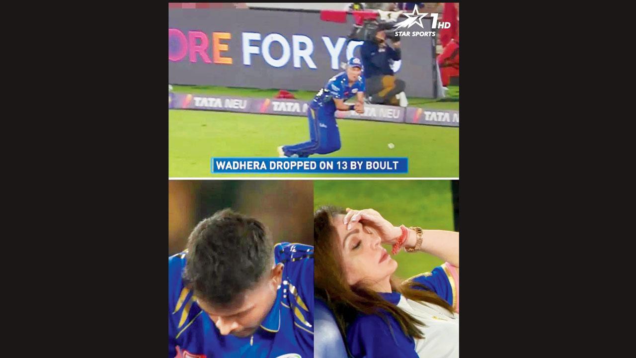 ટ્રેન્ટ બોલ્ટે છોડેલા આ સરળ કૅચ પર ઓનર નીતા અંબાણીએ પોતાનું માથું પકડીને અફસોસ વ્યક્ત કર્યો