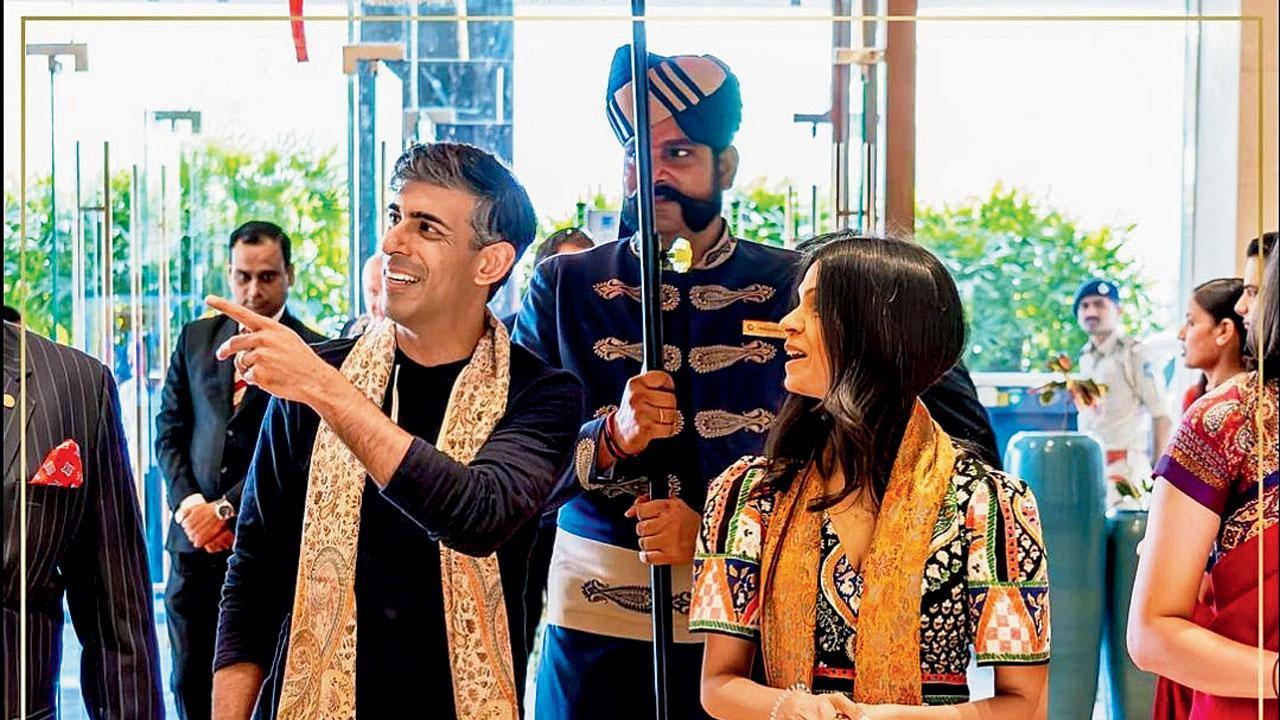 IPL ફાઇનલ જોવા પત્ની અક્ષતા મૂર્તિ સાથે અમદાવાદ પહોંચ્યા હતા રિશી સુનક.