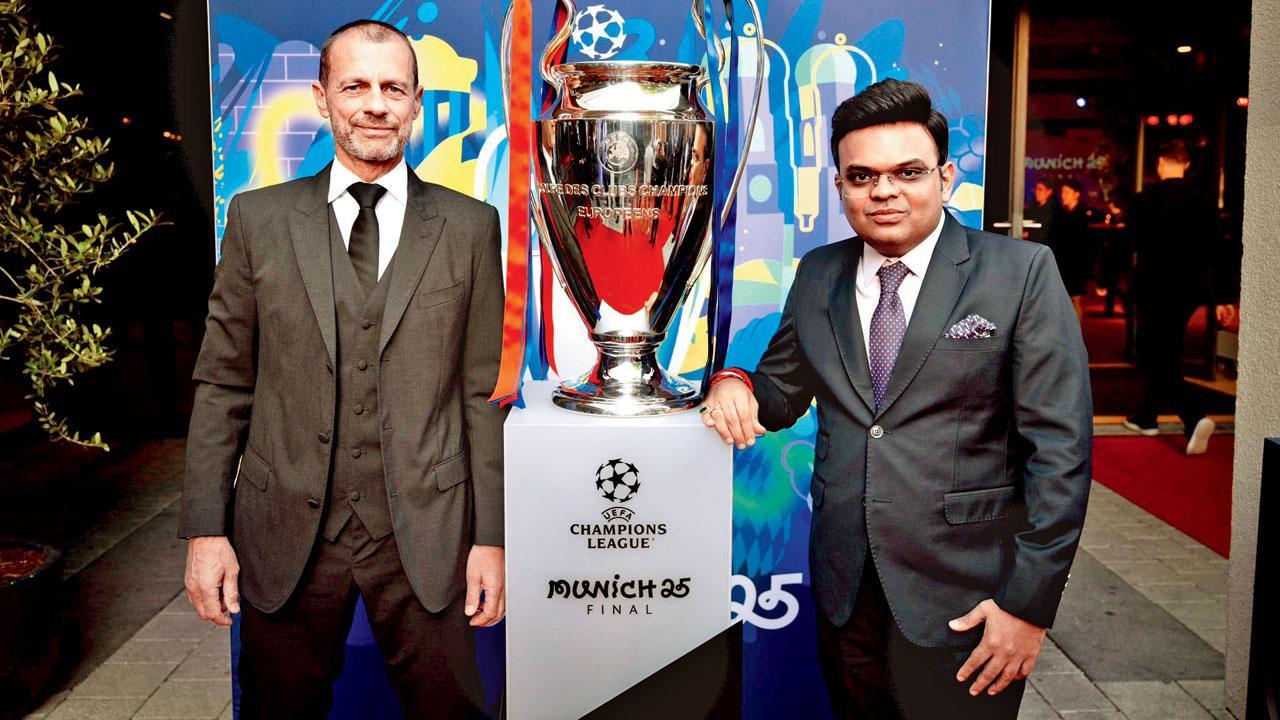 UEFAની પ્રતિષ્ઠિત ચૅમ્પિયન્સ લીગ ફાઇનલ મૅચ ગઈ કાલે જર્મનીના મ્યુનિકમાં રમાઈ હતી. આ મૅચ જોવા ICC ચૅરમૅન જય શાહ પણ ત્યાં પહોંચ્યા હતા