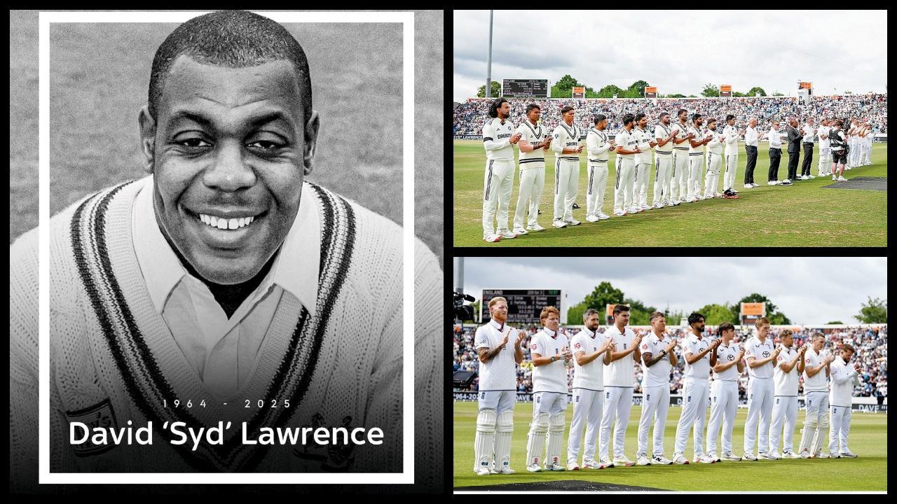 ૬૧ વર્ષની ઉંમરે અવસાન પામેલા ભૂતપૂર્વ ફાસ્ટ બોલર ડેવિડ લોરેન્સના માનમાં મૅચ પહેલાં પ્લેયર્સ શ્રદ્ધાંજલિ આપવા ઊભા રહ્યા હતા.