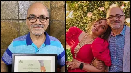 માનવી ગાગરૂ અને તેના પિતા એસ.કે. ગાગરૂ