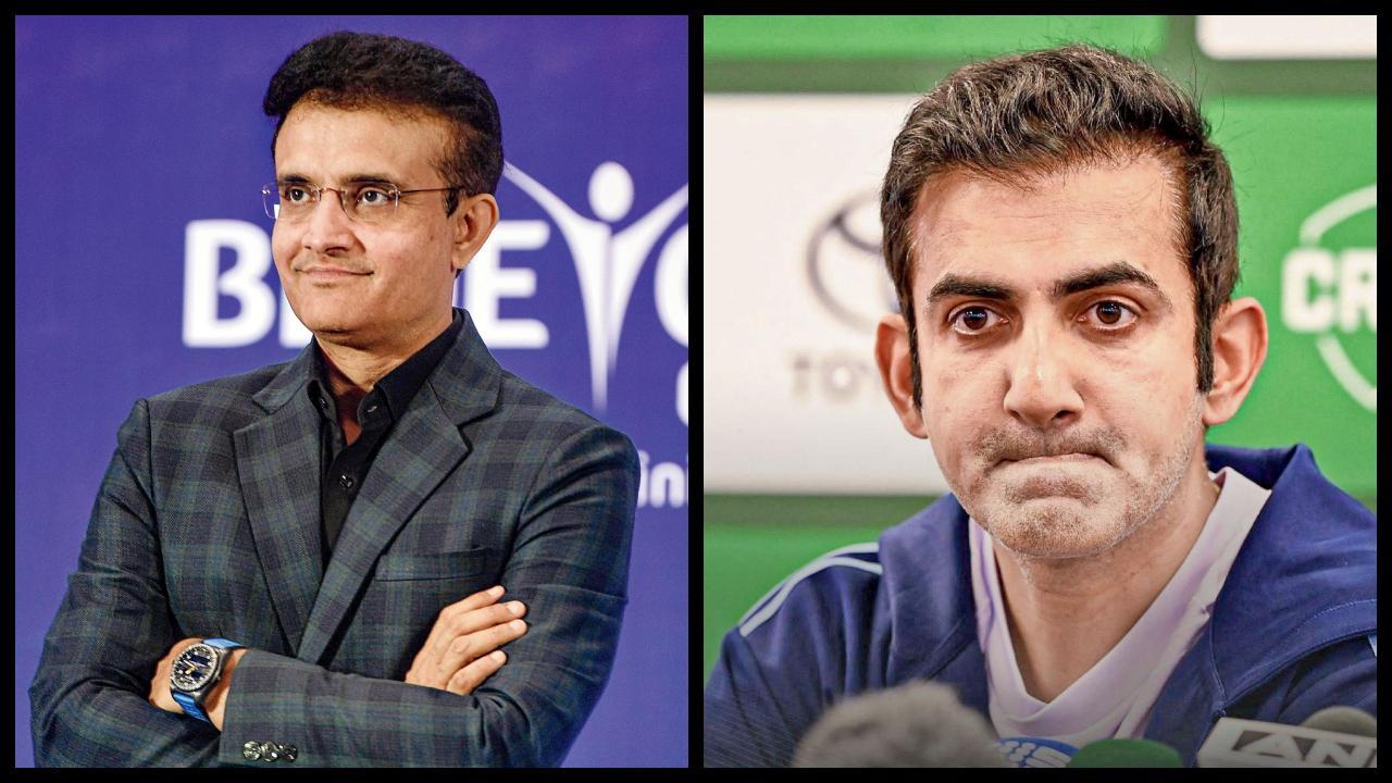 સૌરવ ગાંગુલી, ગૌતમ ગંભીર