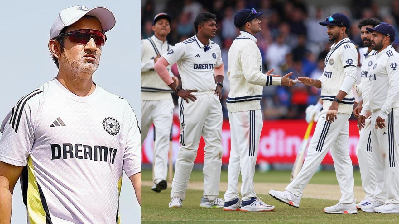 ગૌતમ ગંભીર (ડાબે), લિડ્સમાં ભારતીય ટીમ (તસવીર સૌજન્યઃ એએફપી, એપી)