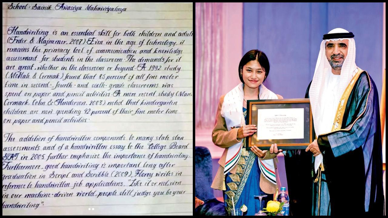 નેપાલની પ્રકૃતિ મલ્લા નામની છોકરીના અક્ષરોએ સોશ્યલ મીડિયા પર ધૂમ મચાવી છે