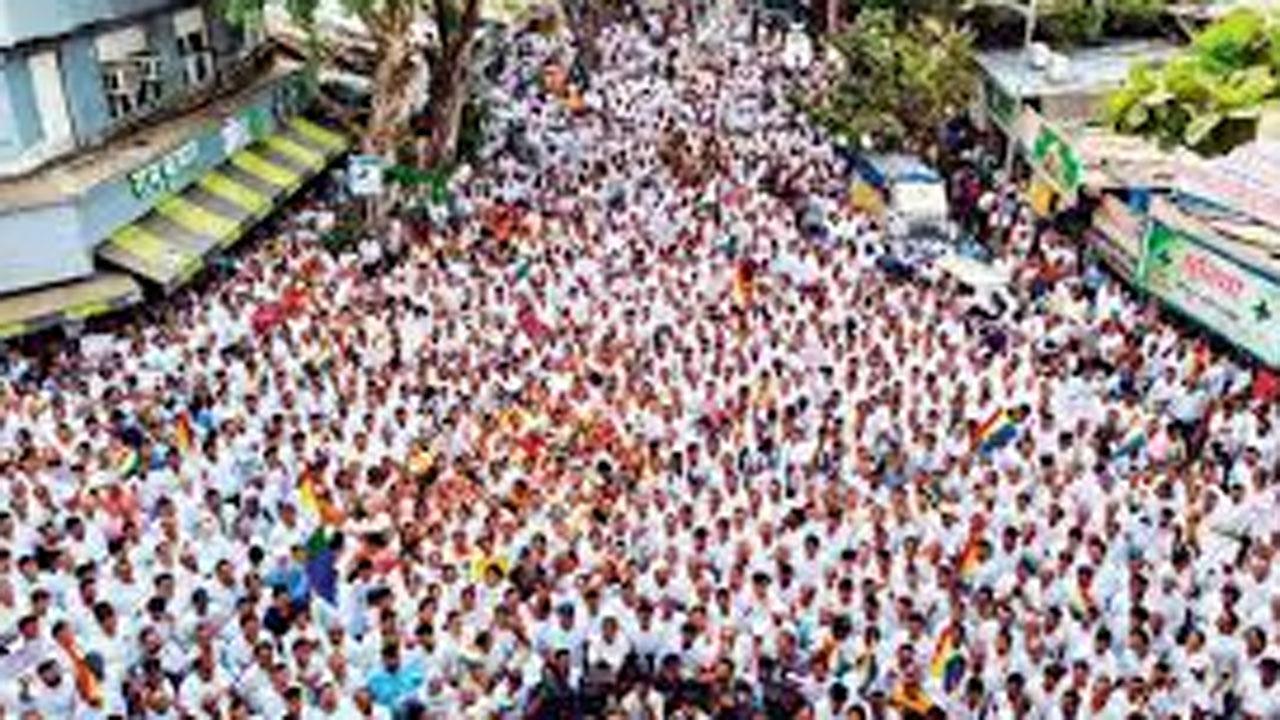 જૈનોની અહિંસક મક્કમ રૅલી