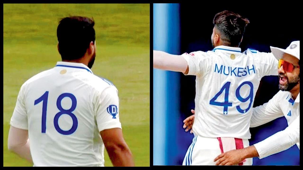 સામાન્ય રીતે ૪૯ નંબરની જર્સી પહેરતો મુકેશ કુમાર ઇંગ્લૅન્ડમાં ૧૮ નંબરની જર્સીમાં મેદાનમાં ઊતર્યો હતો.