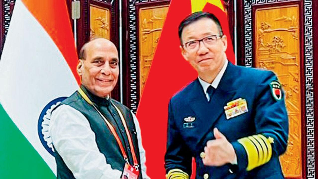 રાજનાથ સિંહ, ચીનના સંરક્ષણપ્રધાન ઍડ્મિરલ ડૉન્ગ જુન