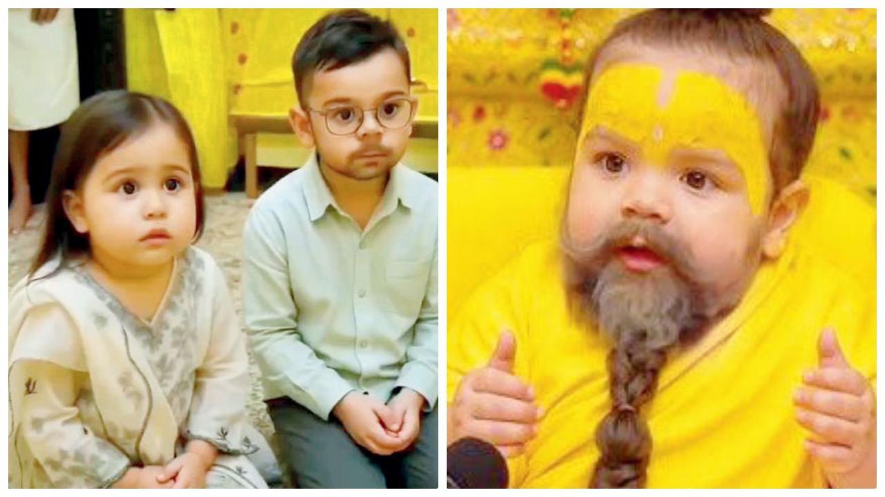 બેબી વર્ઝન વિડિયો ટ્રેન્ડમાં પ્રેમાનંદજી, વિરાટ-અનુષ્કા