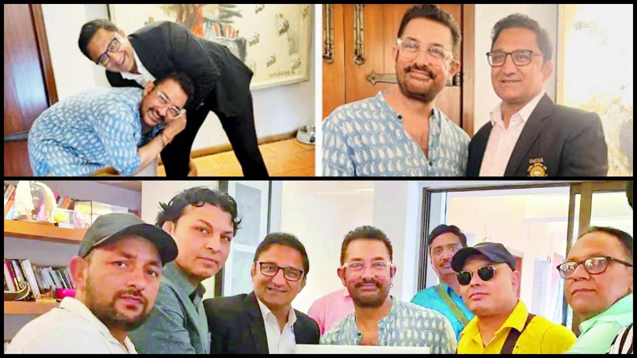 આમિર ખાન કૃપાશંકર પટેલના ચરણસ્પર્શ કર્યા