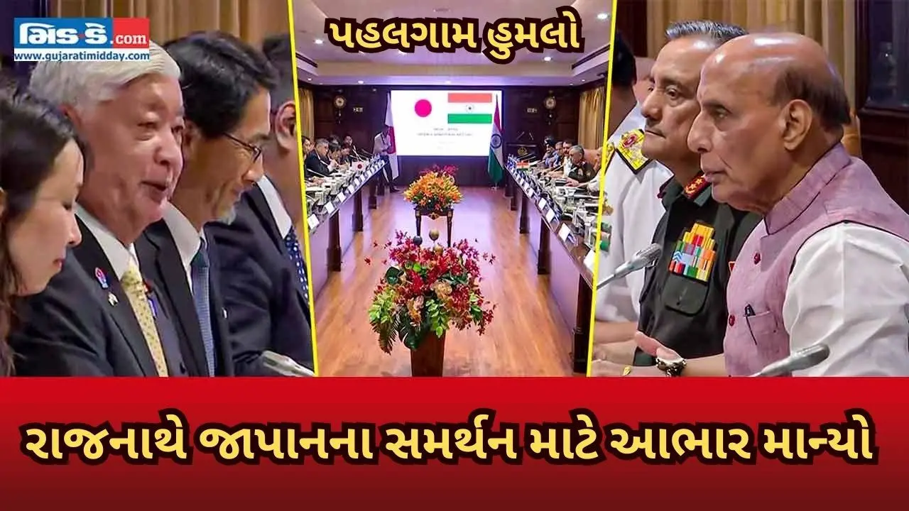 પહલગામ હુમલા પછી રાજનાથ સિંહે જાપાનના સમર્થન માટે આભાર માન્યો