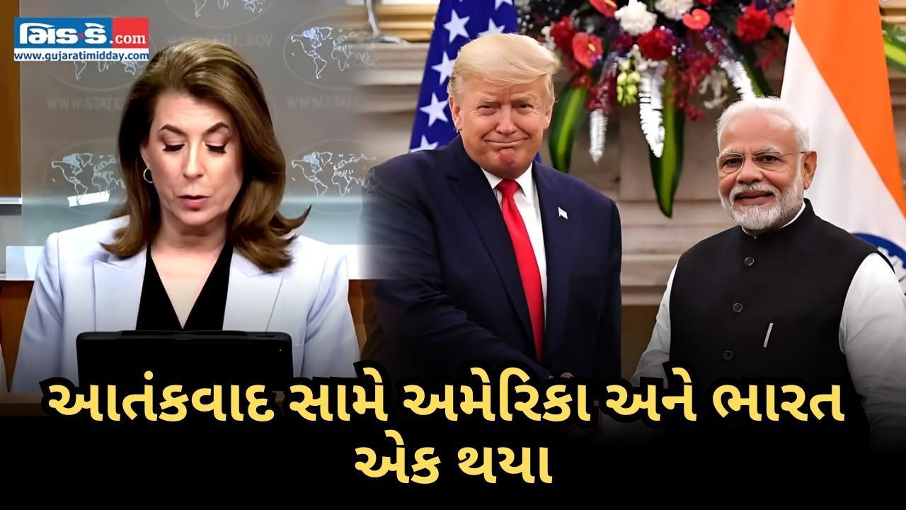 આતંકવાદ સામેની લડાઈમાં અમેરિકાએ  ભારતને ટેકો આપ્યો
