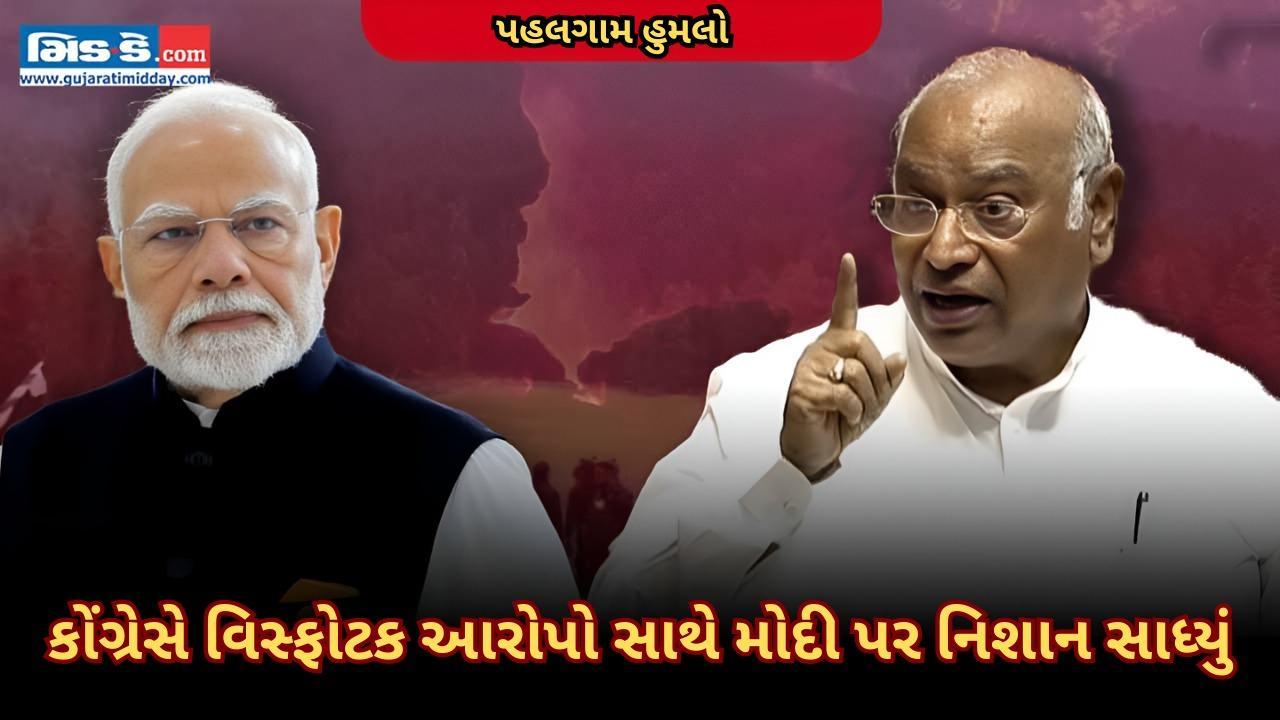 જુઓ: પહલગામ આતંકવાદી હુમલા અંગે કોંગ્રેસે પીએમ મોદી પર મોટા આરોપ નાખ્યા