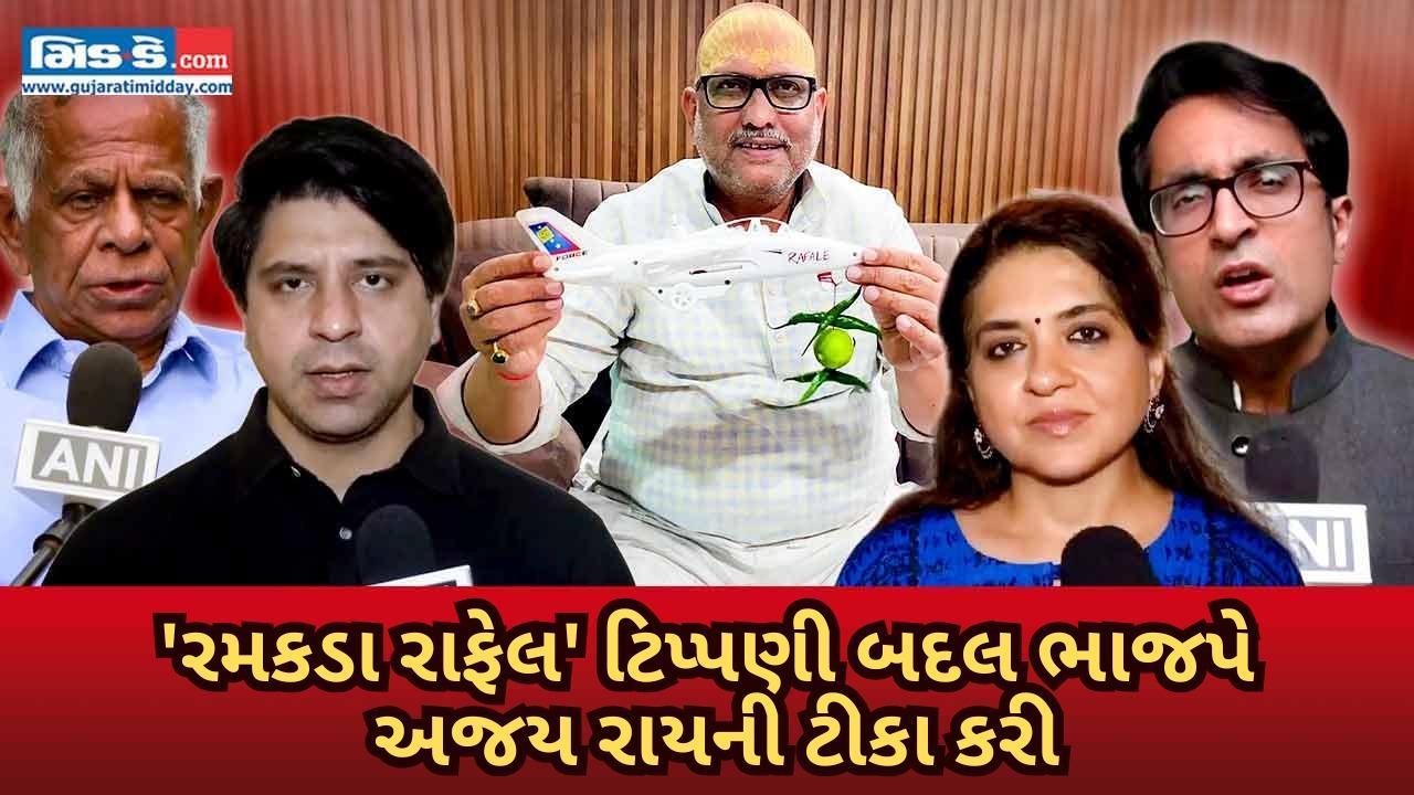 ભાજપની અજય રાયના `રમકડા રાફેલ` ટિપ્પણી પર ટીકા