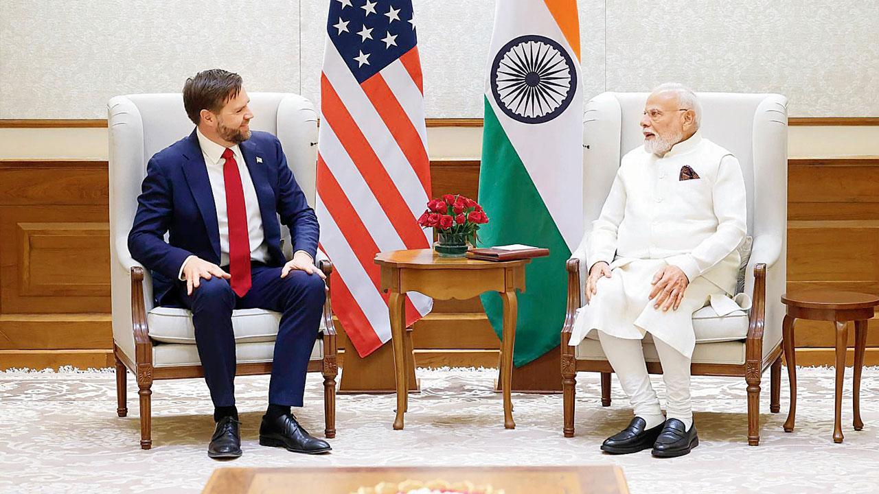 જે. ડી. વેન્સે વડા પ્રધાન નરેન્દ્ર મોદી સાથે વાતચીત કરી