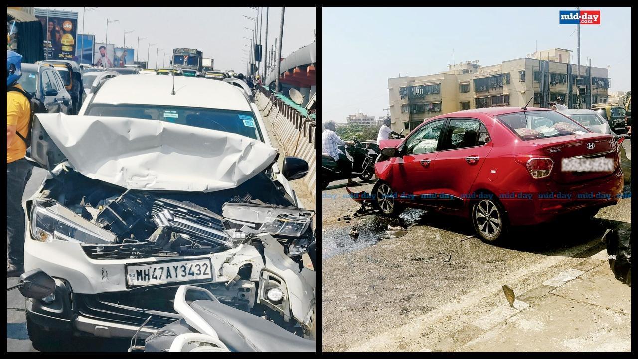 અંધેરીમાં અકસ્માત, ડ્રાઇવરનો ચમત્કારિક બચાવ