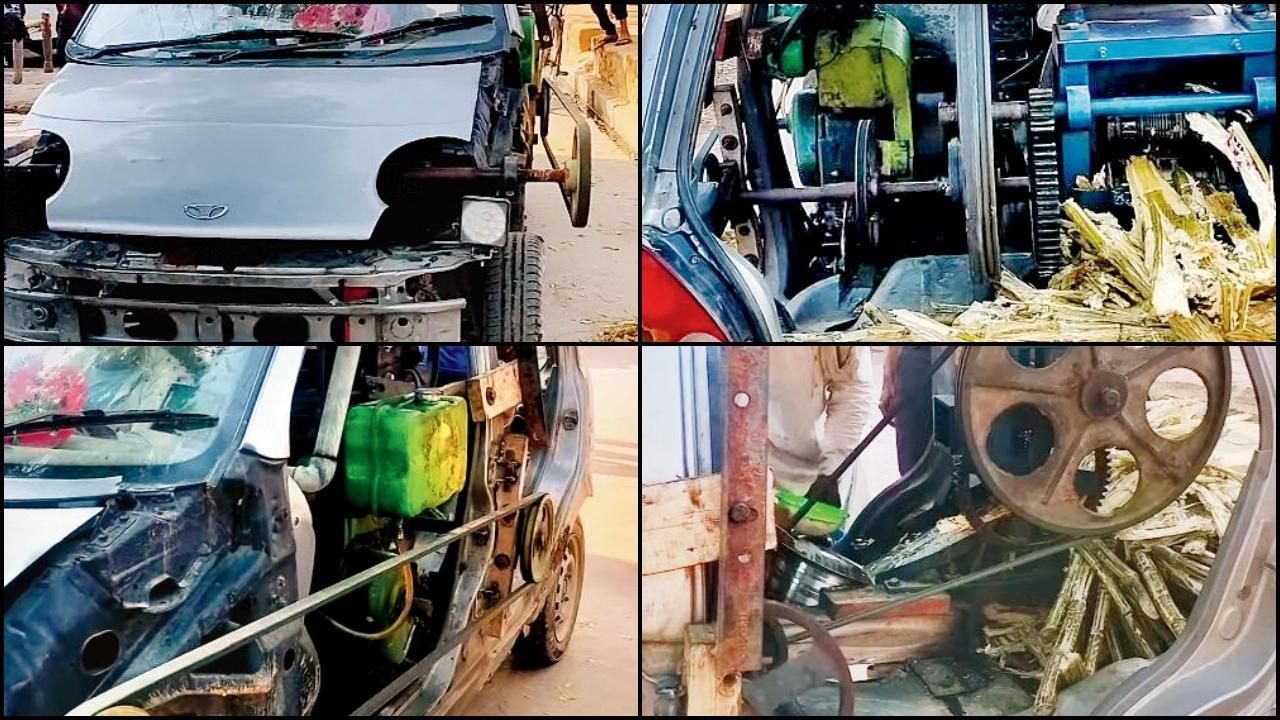 કારમાં જ શરૂ કરી દીધો શેરડીના રસનો હરતો-ફરતો સંચો