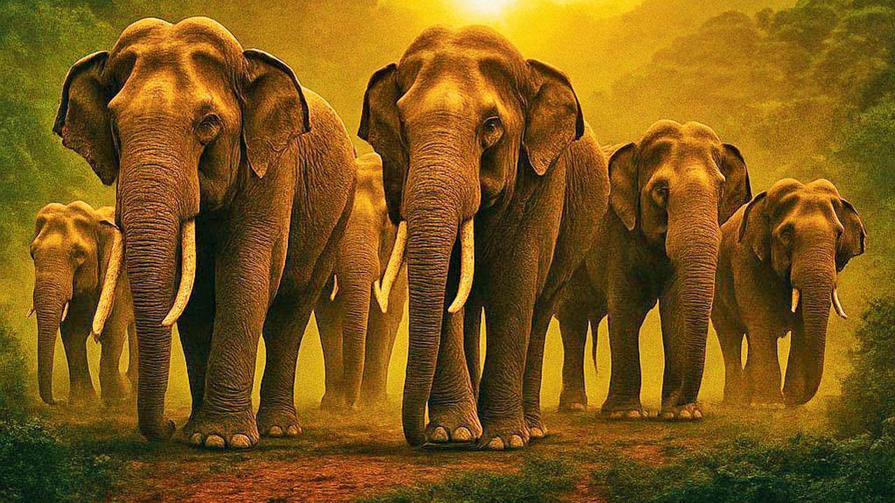 કુમકી હાથીઓ