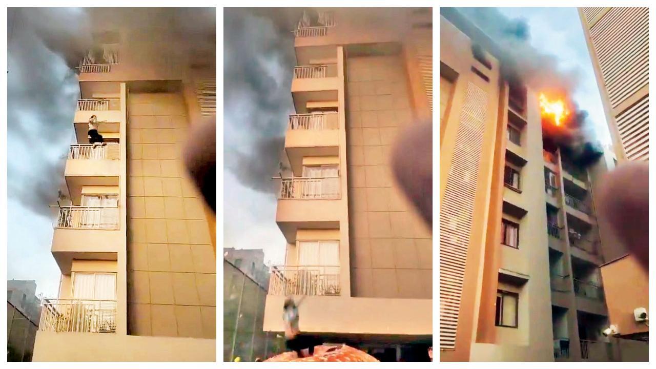 અમદાવાદના અપાર્ટમેન્ટમાં ચોથે માળે લાગી આગ