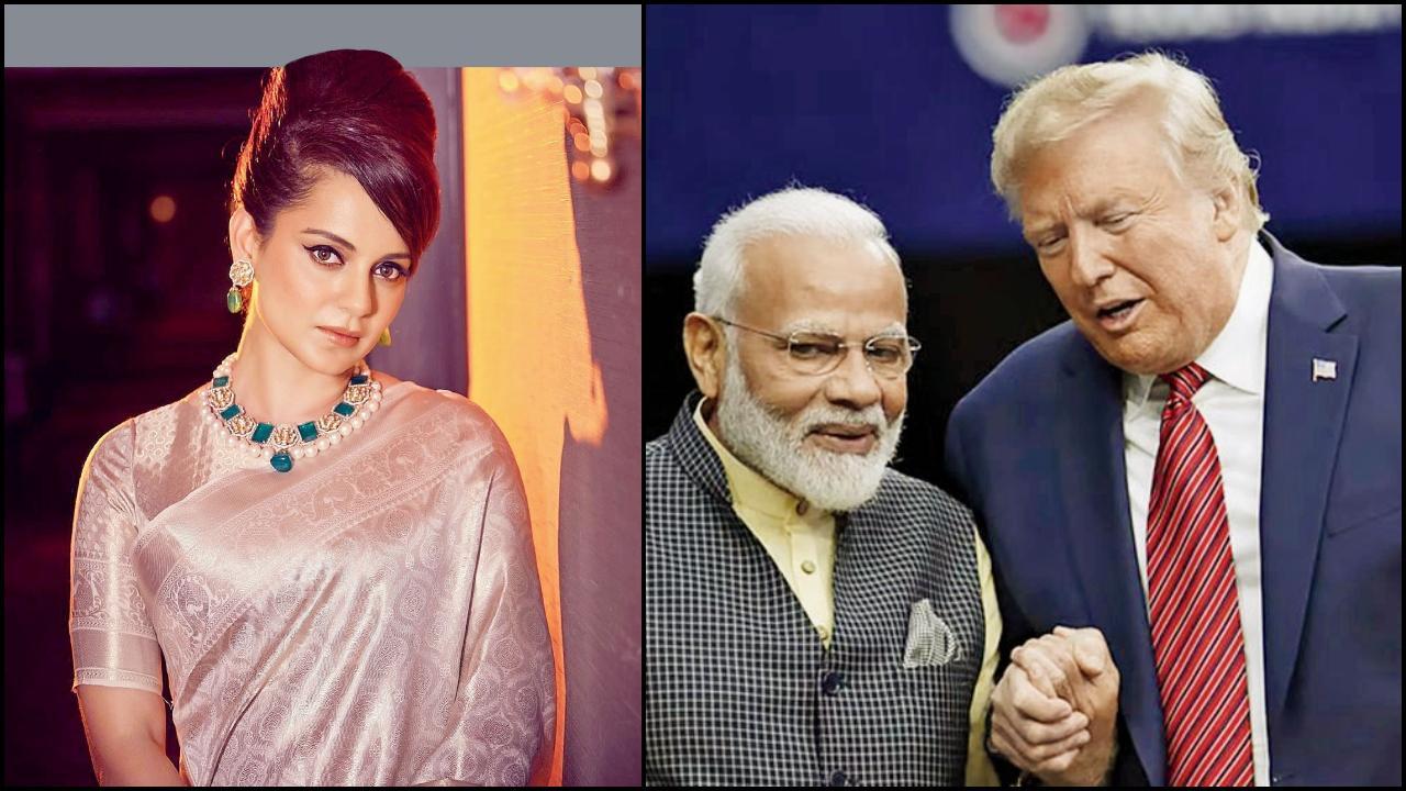 કંગના રનૌત, નરેન્દ્ર મોદી, ડોનલ્ડ ટ્રમ્પ