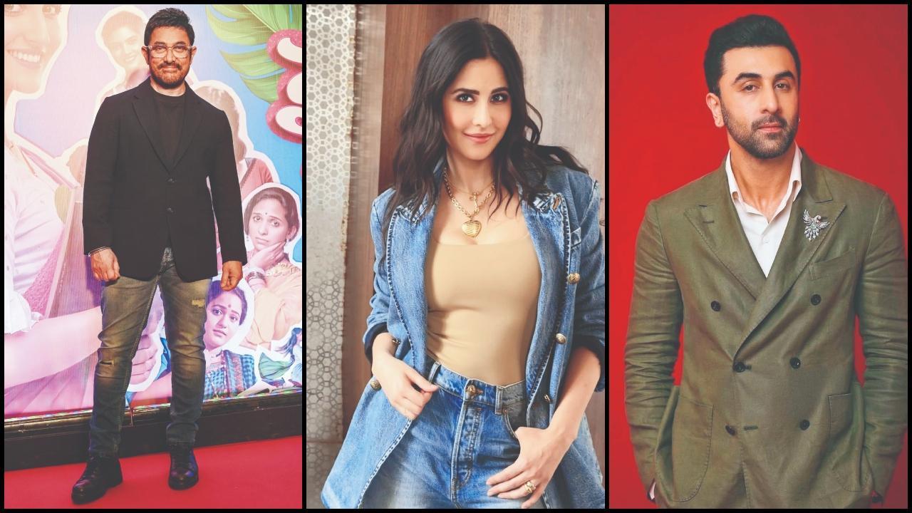 રણબીર કપૂર, આમિર ખાન અને કૈટરીના કૈફ ફાઇલ તસવીર