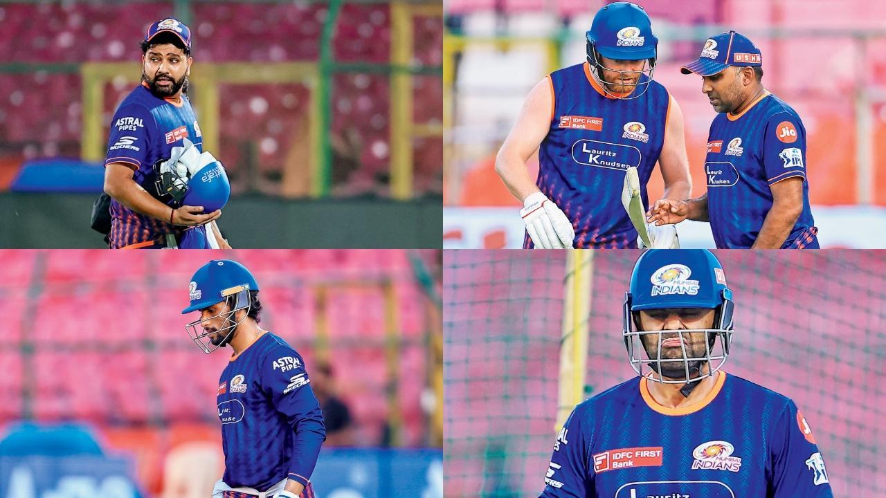 રોહિત શર્મા, જૉની બેરસ્ટૉ અને માહેલા જયવર્દને, તિલક વર્મા, સુર્યકુમાર યાદવ