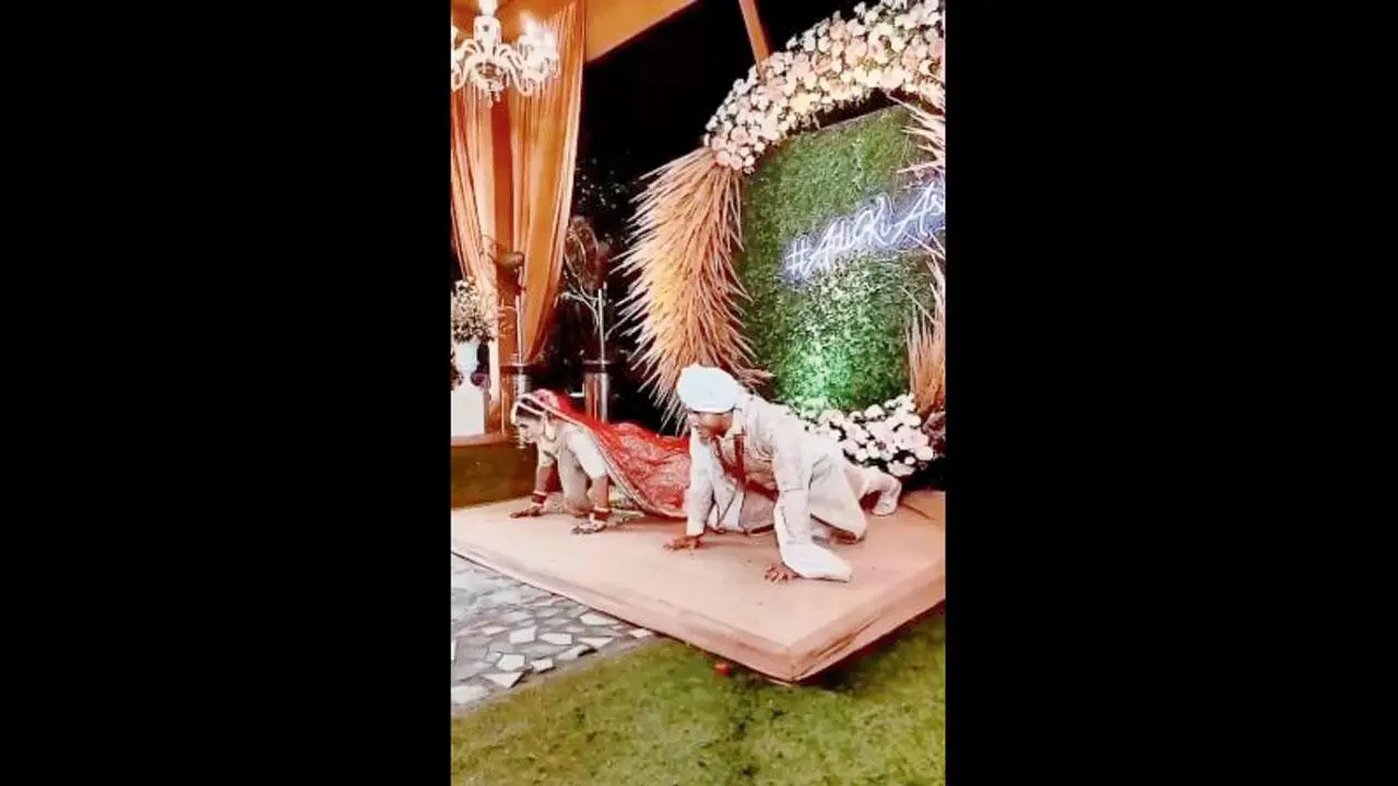 વાયરલ વીડિયોનો સ્ક્રીનગ્રૅબ