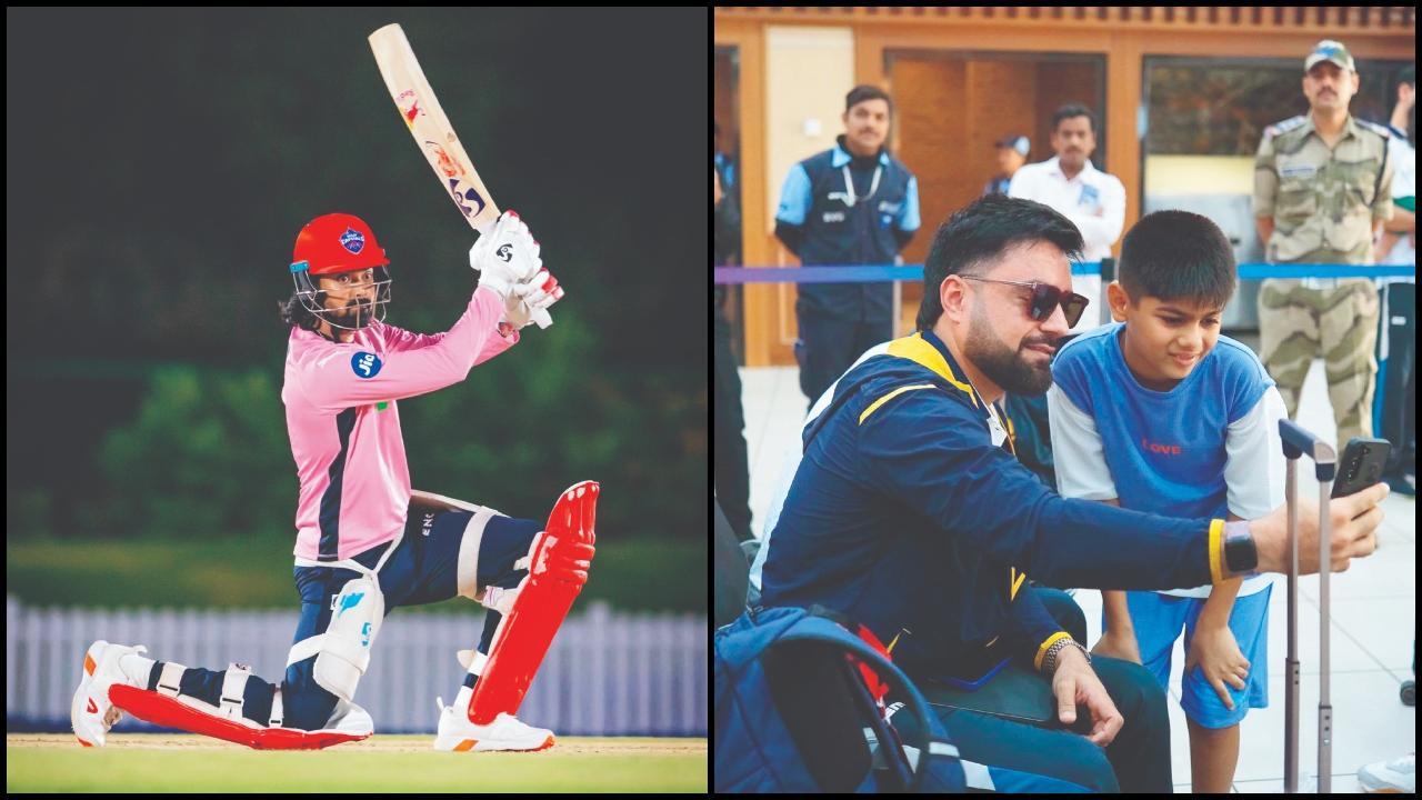 કે. એલ. રાહુલ અને રાશિદ ખાન