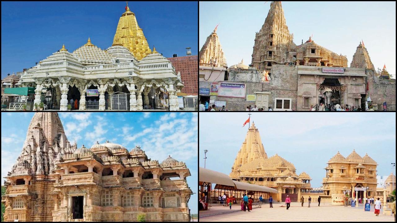 અંબાજી, દ્વારકા, શામળાજી, સોમનાથ