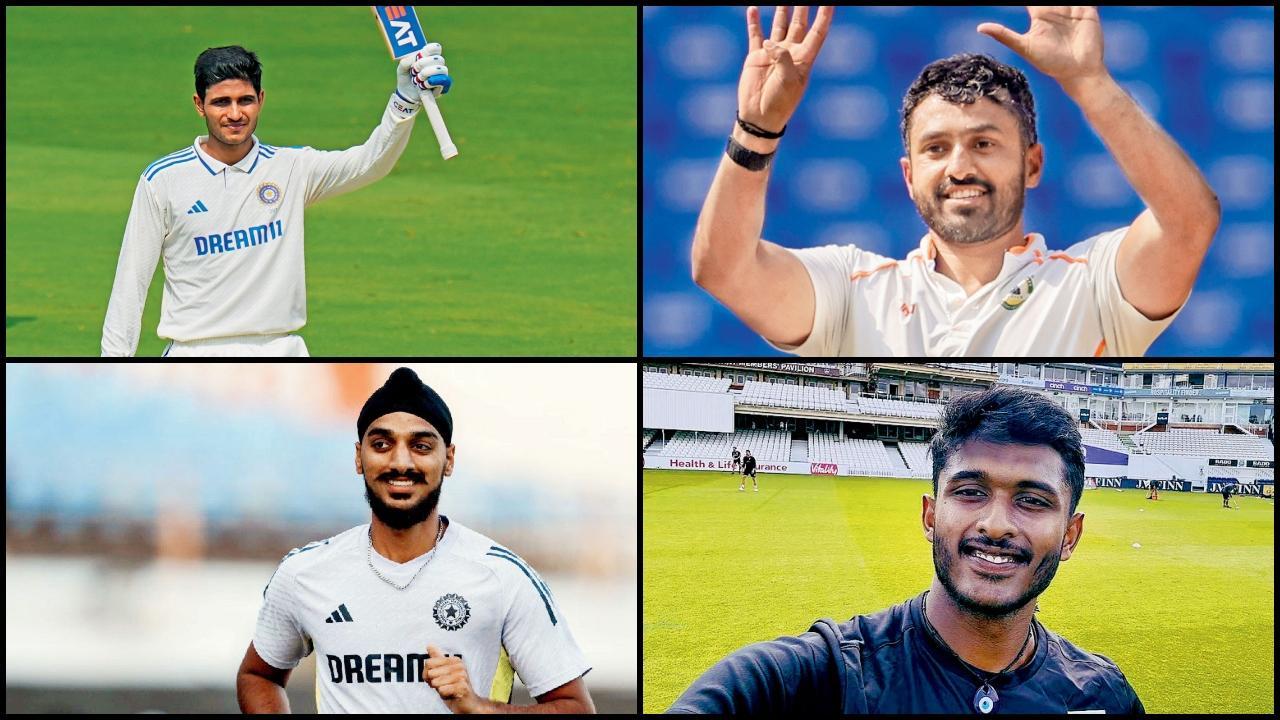 શુભમન ગિલ, કરુણ નાયર, અર્શદીપ સિંહ, સાઈ સુદર્શન