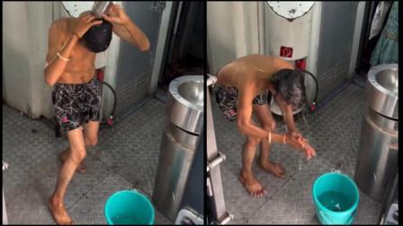 ટ્રેનમાં ન્હાવા માંડ્યો પ્રવાસી, વીડિયો વાયરલ થતાં પકડાયો, હવે RPF...