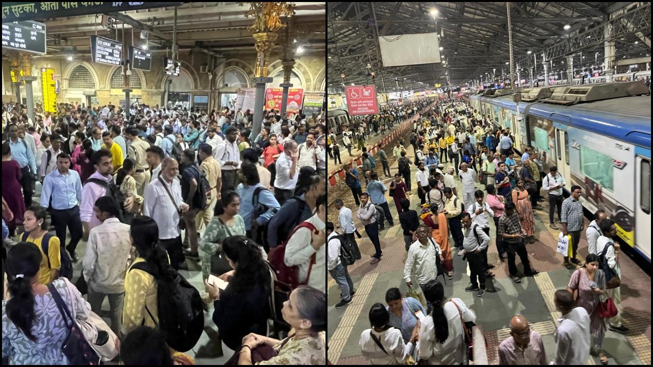 મધ્ય રેલવેમાં પ્રવાસીઓની હાલાકી: CSMT ખાતે કર્મચારીઓ હડતાળ પર ઉતર્યા, જુઓ તસવીરો