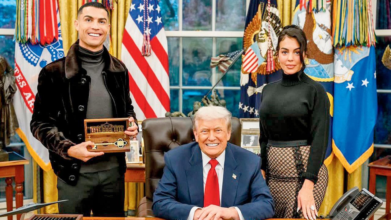 ક્રિસ્ટિયાનો રોનાલ્ડો ડોનલ્ડ ટ્રમ્પની મુલાકાત