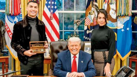 ક્રિસ્ટિયાનો રોનાલ્ડો ડોનલ્ડ ટ્રમ્પની મુલાકાત