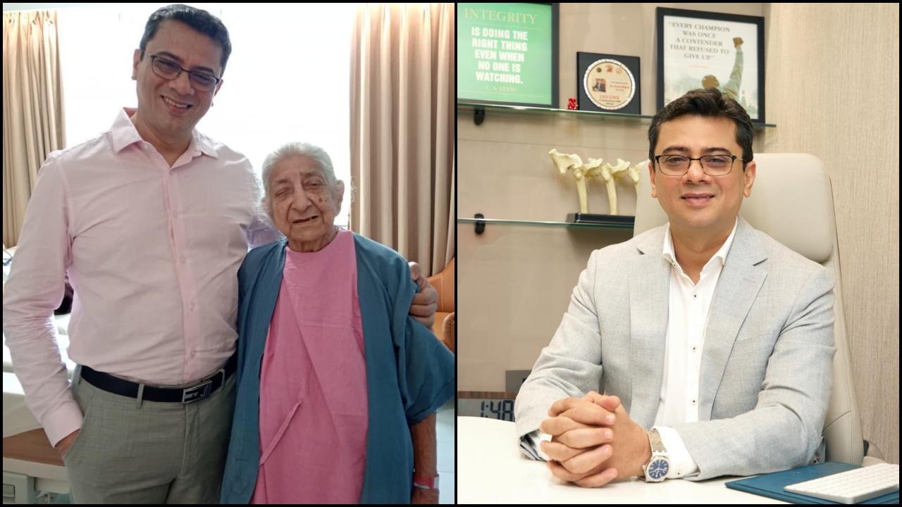 85 વર્ષીય દાદી અને સાથે ડૉ. અમીન રાજાણી