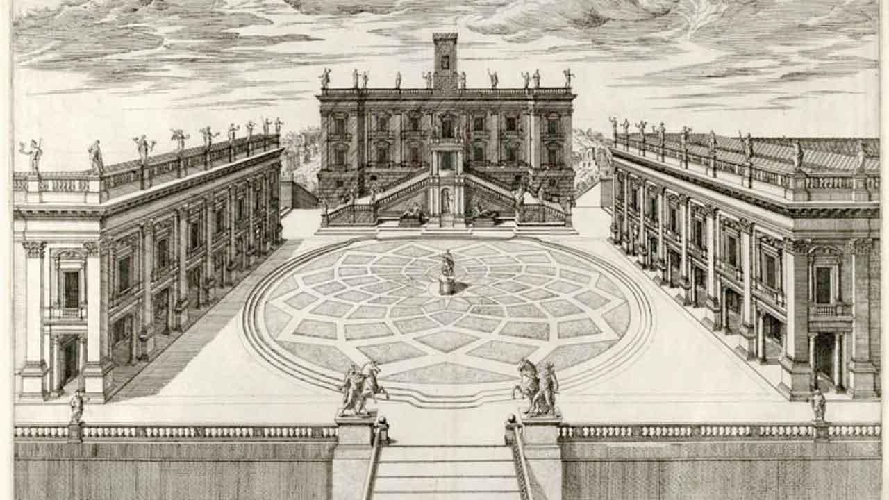 યુરોપનો સૌથી જૂનો ટાઉન હૉલ, રોમ. સ્થપતિ માઇકલ ઍન્જેલો.