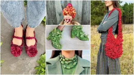 ગાર્ડન થીમની ફૅશનેબલ વસ્તુઓ દર્શાવતી તસવીરોનો કૉલાજ