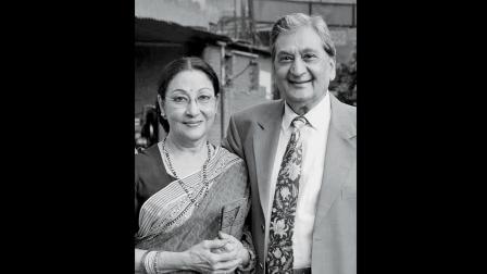 માલા સિંહા અને ચિદમ્બર પ્રસાદ લોહાણી.