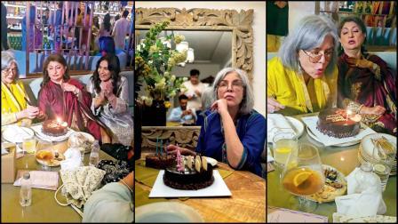 ઝીનત અમાને પોતાના ઘરે કેક અને ફૂલો સાથે ઊજવેલી પારિવારિક બર્થ-ડેની ક્ષણોના ફોટો સોશ્યલ મીડિયામાં શૅર કર્યા હતા.