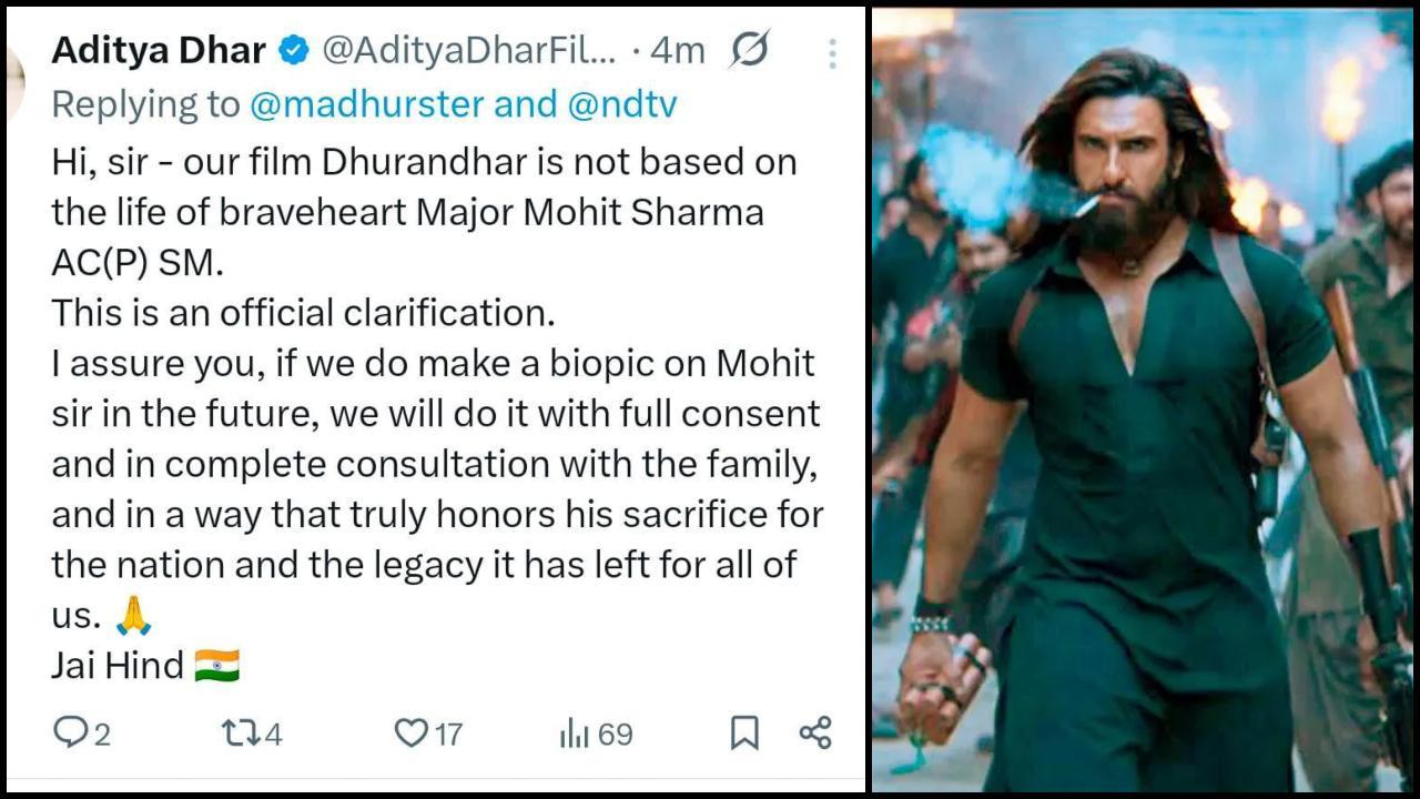 રણવીર સિંહ અને આદિત્ય ધરની પોસ્ટ