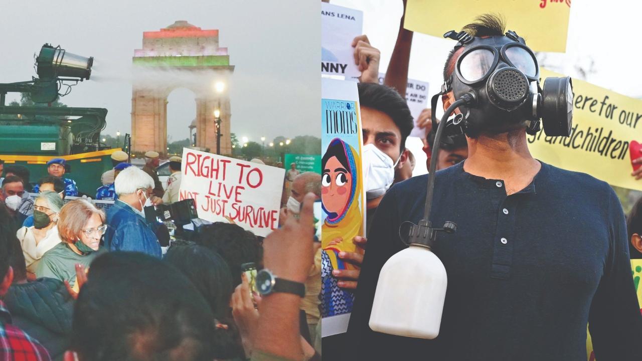 રવિવારે સાંજે પ્રદર્શનકારીઓ ઇન્ડિયા ગેટ પાસે જમા થઈ ગયા હતા