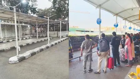 CNG શૉર્ટેજને કારણે ટર્મિનલ-1 પર તો રિક્ષા-ટૅક્સીની લાઇનો એકદમ ખાલીખમ હતી, ટર્મિનલ–2 પર મોટા ભાગના રિક્ષાડ્રાઇવર પિક-અપ નહોતા કરી રહ્યા.