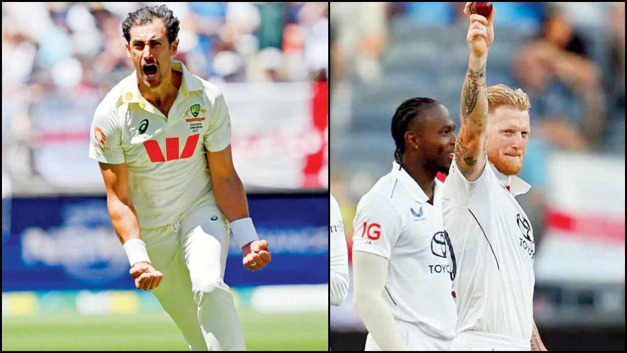 મિચલ સ્ટાર્કે આક્રમક બોલિંગ કરીને ૭ વિકેટ લીધી હતી, ઇંગ્લૅન્ડના  કૅપ્ટન બેન સ્ટોક્સે પાંચ વિકેટ લીધી હતી.