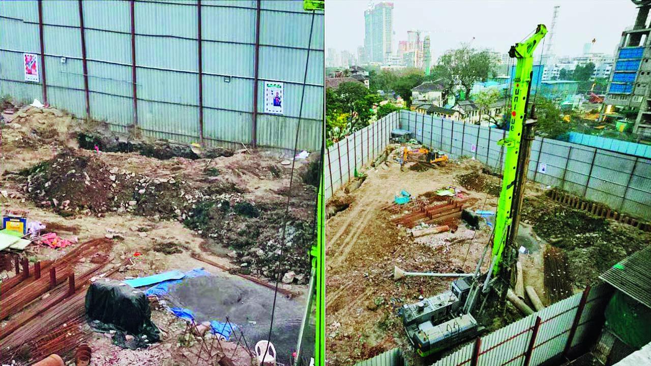 કન્સ્ટ્રક્શન-સાઇટ પર પાયા ખોદતી વખતે મજૂરો પર માટી અને કાદવ ધસી પડ્યાં