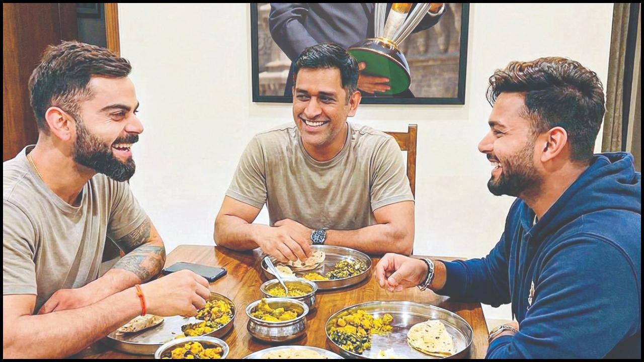 રાંચીમાં ધોનીના ઘરે ડિનર કરવા પહોંચ્યા વિરાટ કોહલી, રિષભ પંત અને ઋતુરાજ ગાયકવાડ