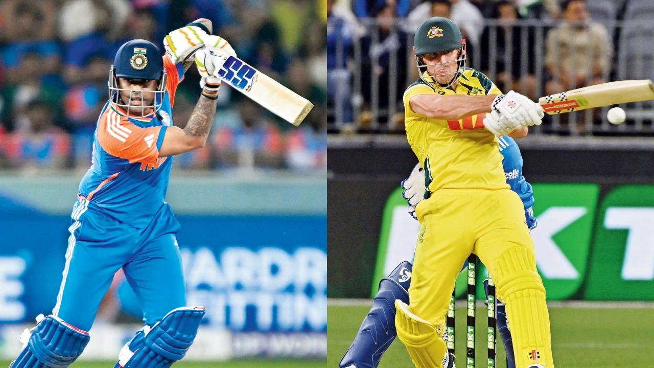 ભારતનો કૅપ્ટન સૂર્યકુમાર યાદવ, આૅસ્ટ્રેલિયાનો કૅપ્ટન મિચલ માર્શ