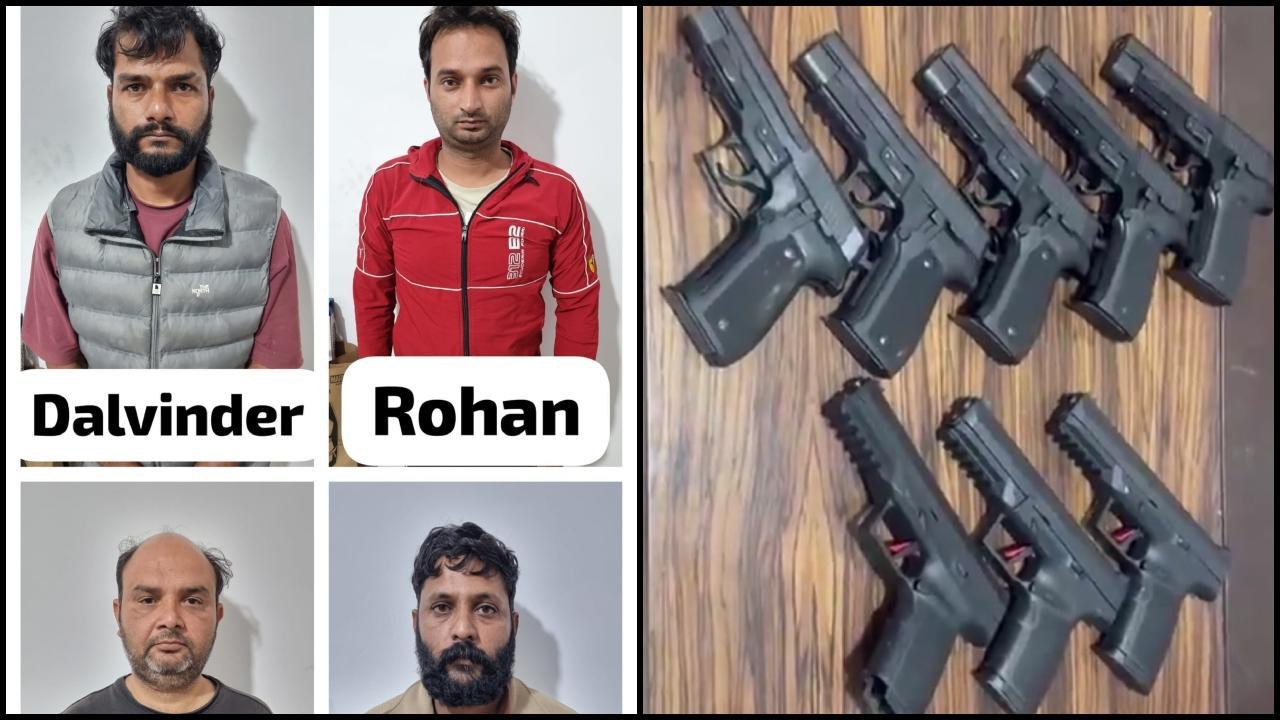 પોલીસે ચાર દાણચોરોની ધરપકડ કરી (તસવીર સૌજન્ય: સોશિયલ મીડિયા) 