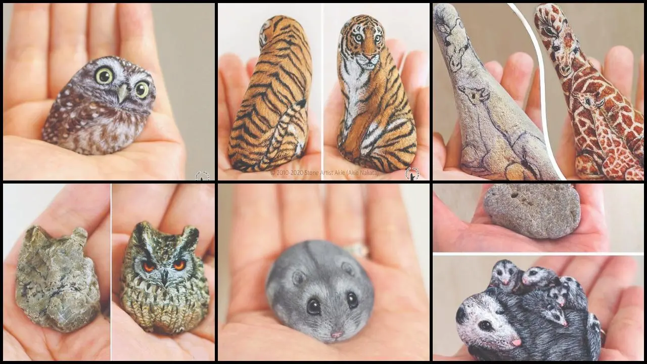 પથ્થર પર દોરેલાં પેઇન્ટિંગ્સ